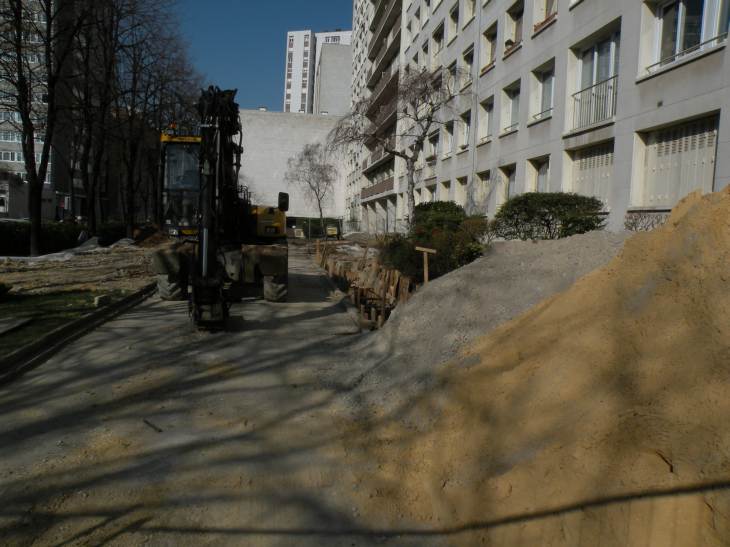 travaux de renforcement du sous-sol, rue de la Santé